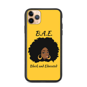 B.A.E Black And Educated Biodegradable iphone case