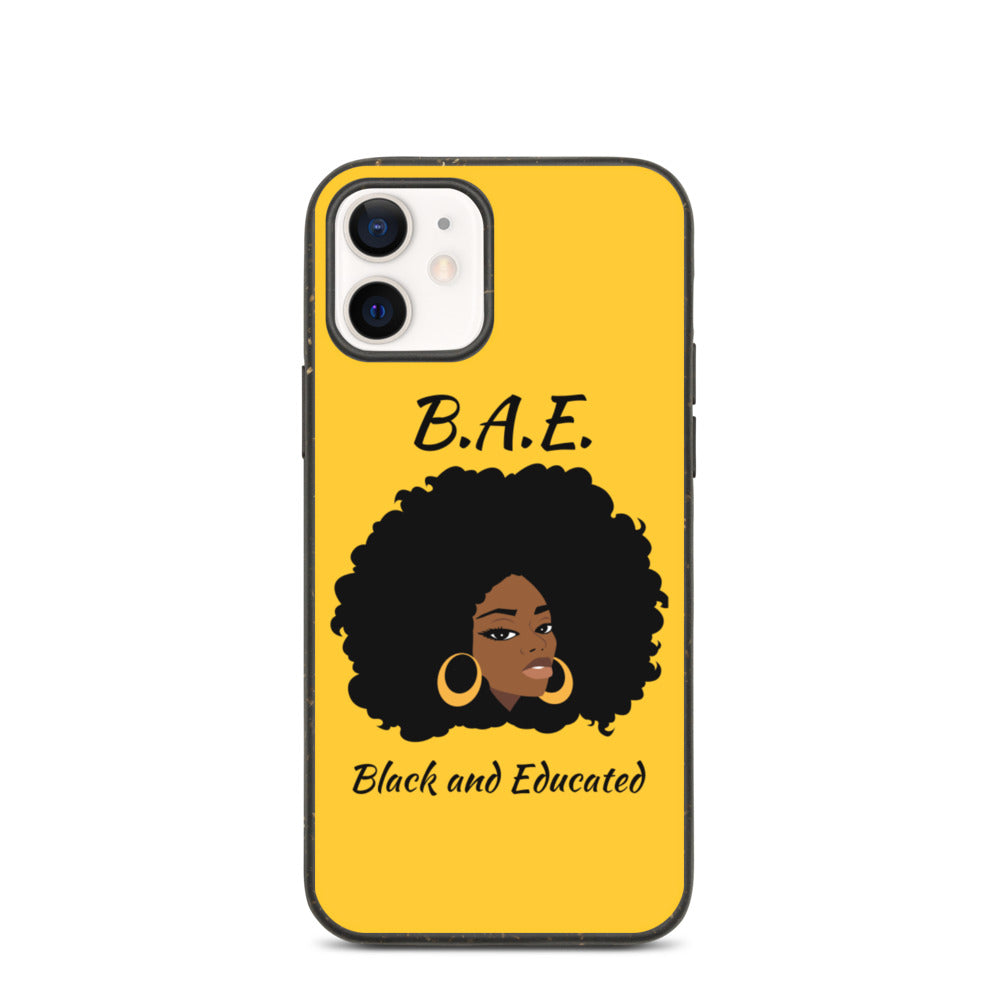 B.A.E Black And Educated Biodegradable iphone case