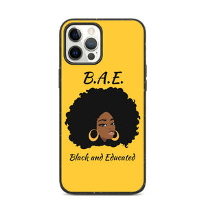 B.A.E Black And Educated Biodegradable iphone case