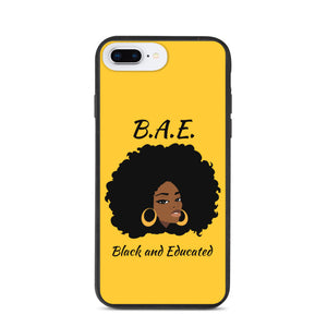 B.A.E Black And Educated Biodegradable iphone case