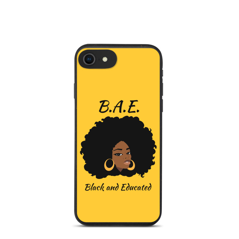 B.A.E Black And Educated Biodegradable iphone case