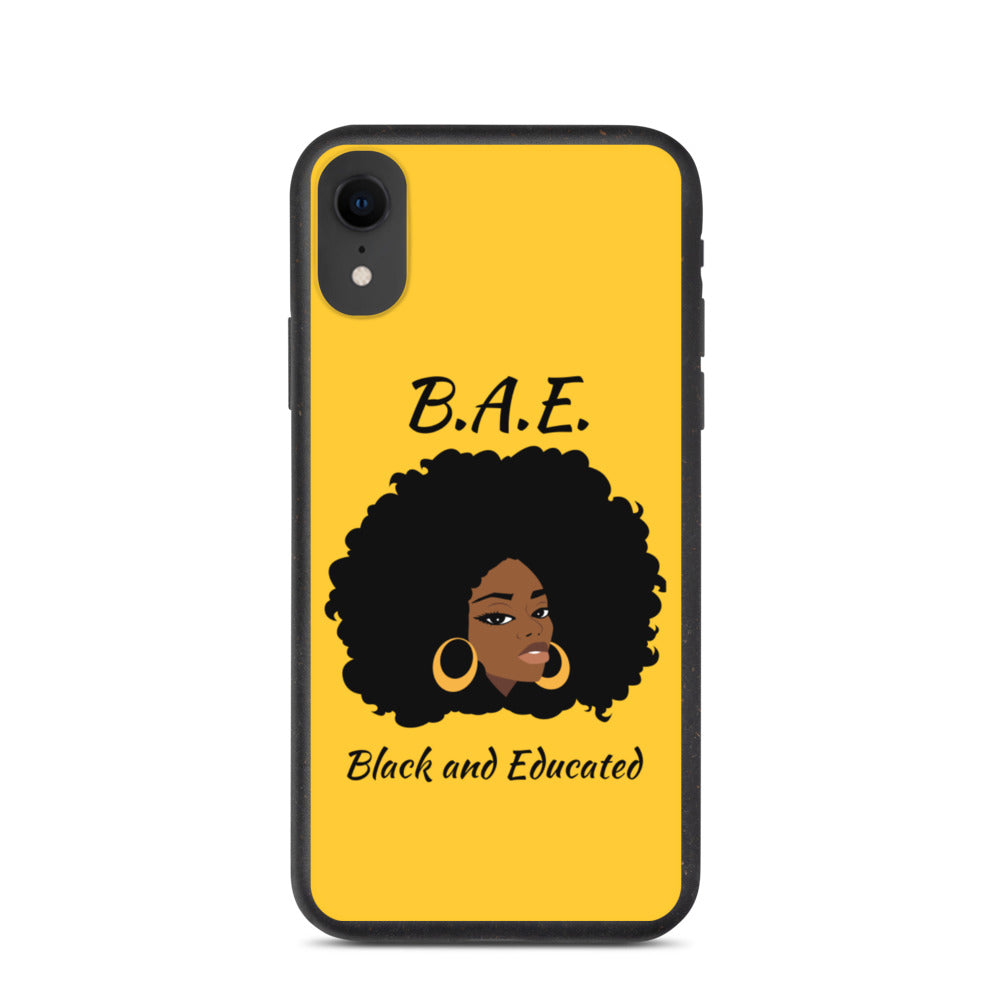 B.A.E Black And Educated Biodegradable iphone case