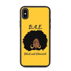 B.A.E Black And Educated Biodegradable iphone case