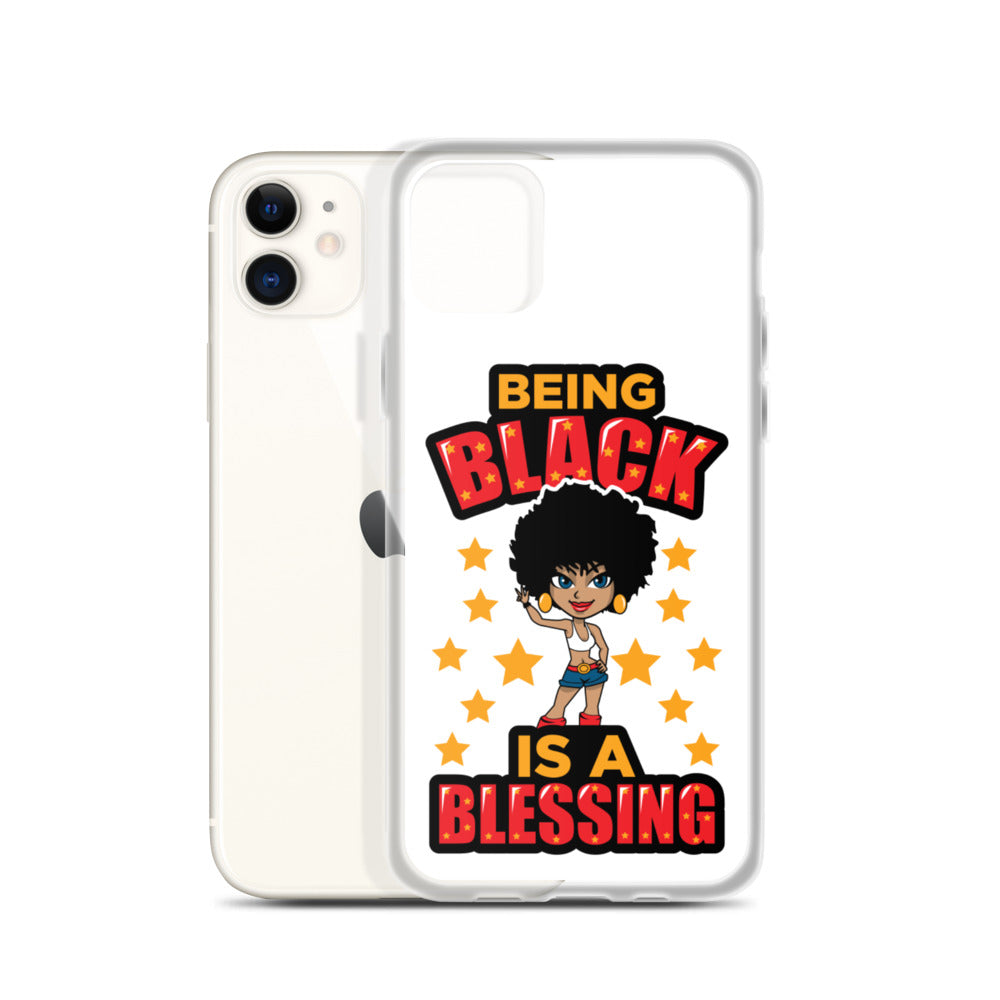 Being Black Is A Blessing iPhone Case