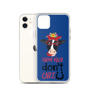 Farm Hair Don't Care iPhone Case