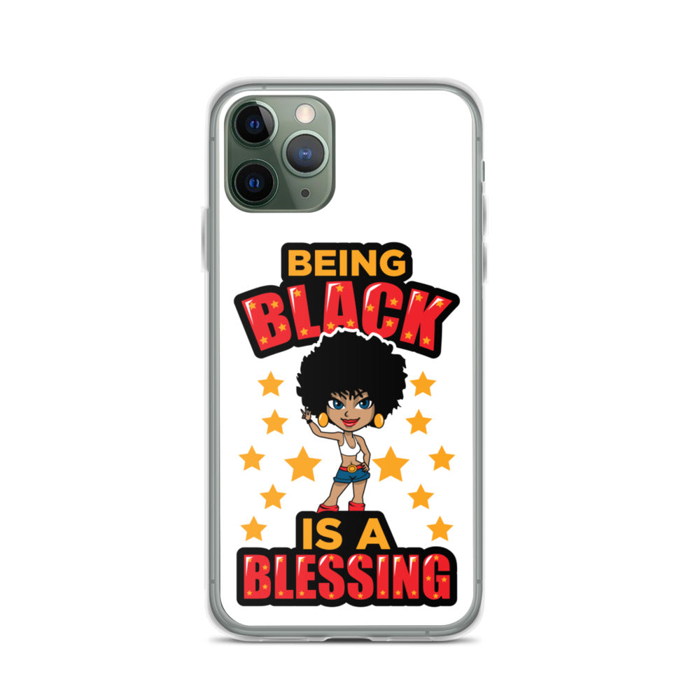 Being Black Is A Blessing iPhone Case