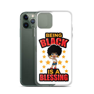 Being Black Is A Blessing iPhone Case