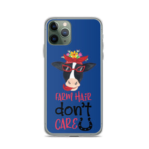 Farm Hair Don't Care iPhone Case