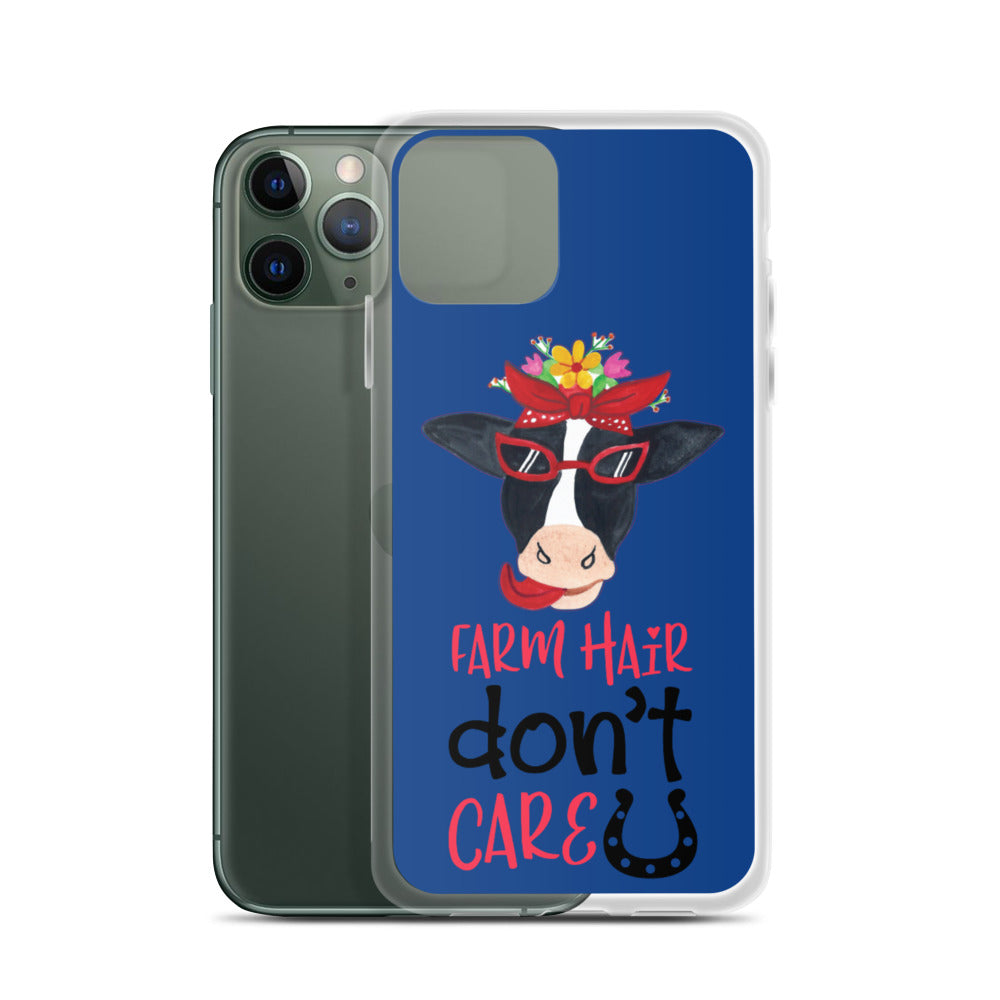 Farm Hair Don't Care iPhone Case