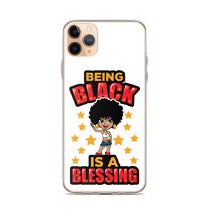 Being Black Is A Blessing iPhone Case