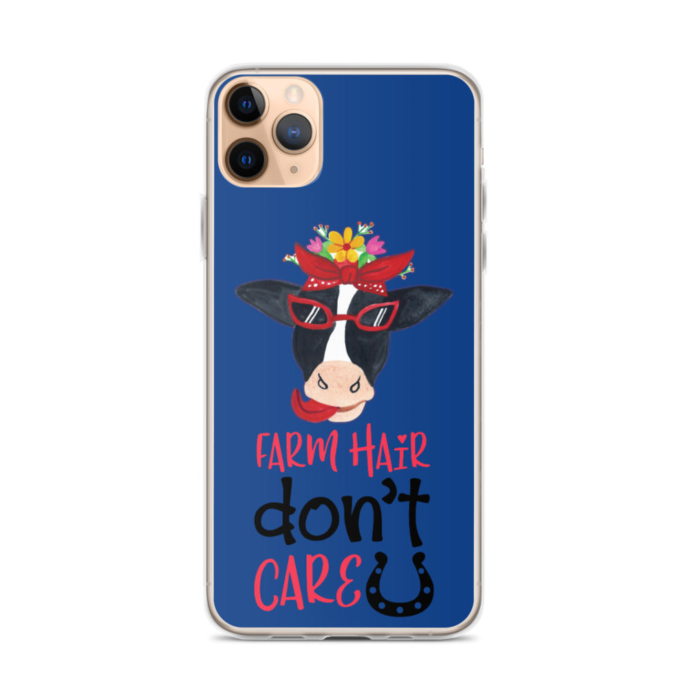 Farm Hair Don't Care iPhone Case