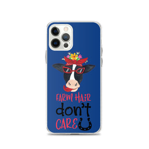 Farm Hair Don't Care iPhone Case