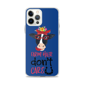 Farm Hair Don't Care iPhone Case