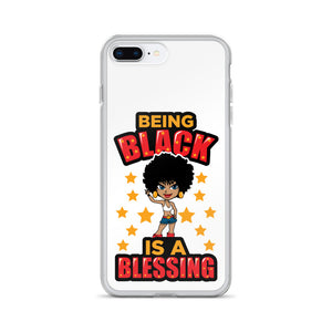 Being Black Is A Blessing iPhone Case