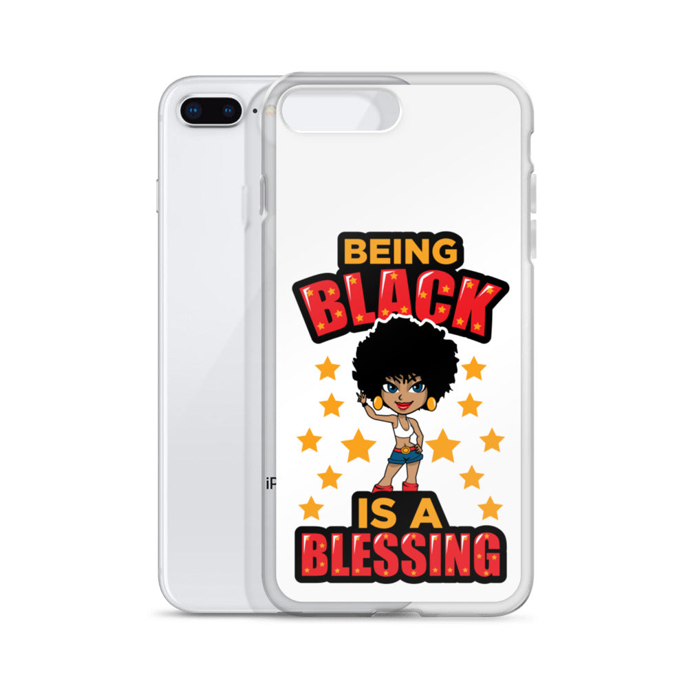 Being Black Is A Blessing iPhone Case