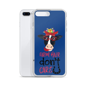 Farm Hair Don't Care iPhone Case