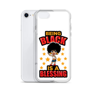 Being Black Is A Blessing iPhone Case