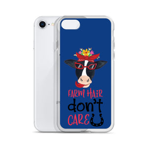 Farm Hair Don't Care iPhone Case