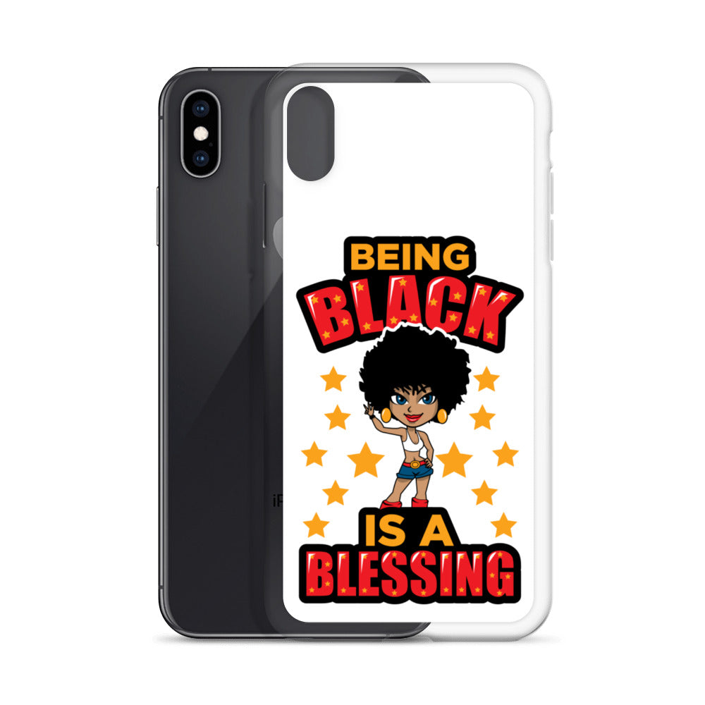 Being Black Is A Blessing iPhone Case