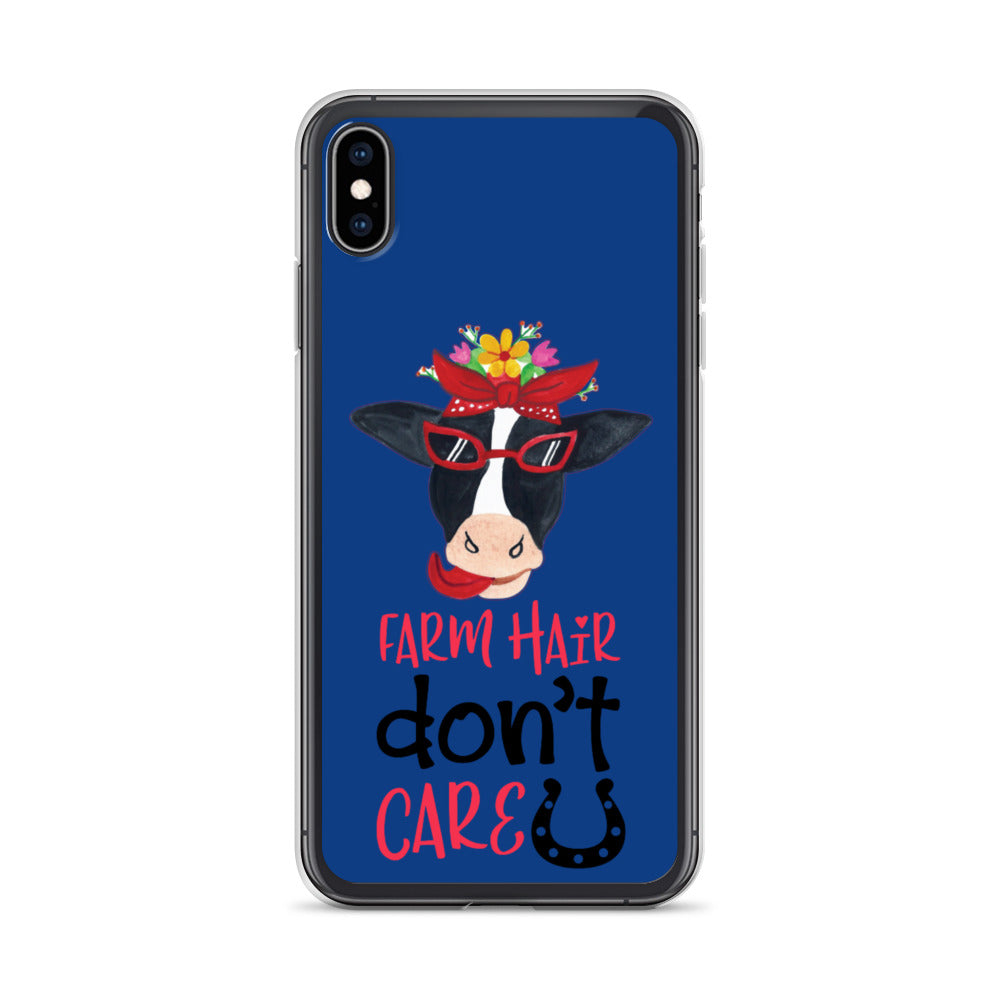 Farm Hair Don't Care iPhone Case