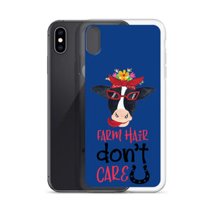 Farm Hair Don't Care iPhone Case