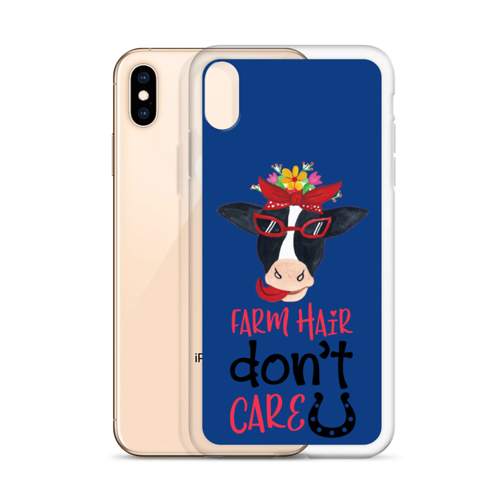 Farm Hair Don't Care iPhone Case