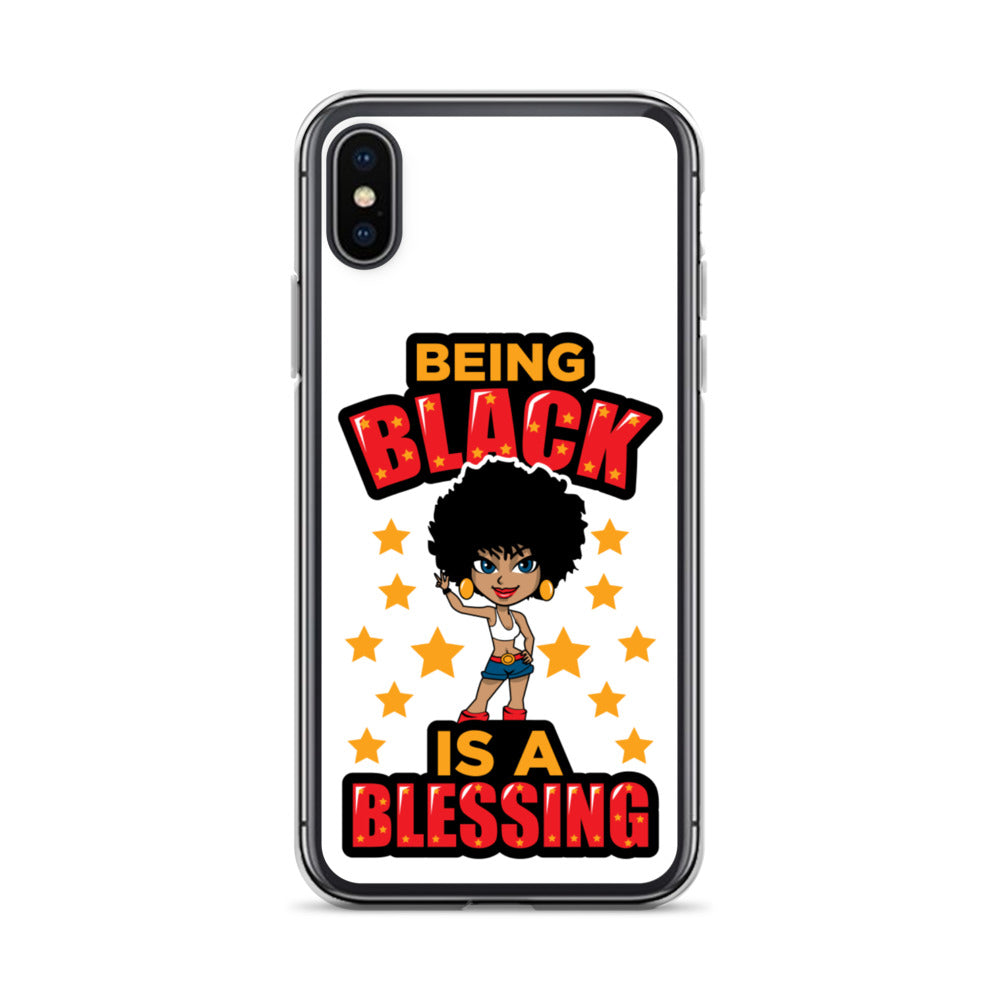 Being Black Is A Blessing iPhone Case