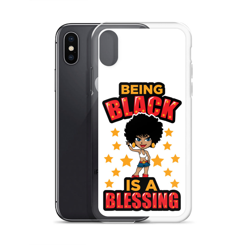 Being Black Is A Blessing iPhone Case