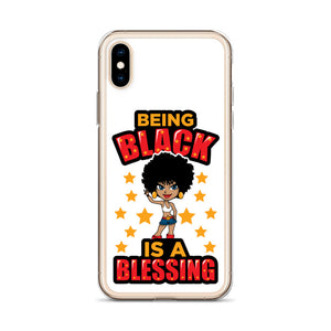 Being Black Is A Blessing iPhone Case