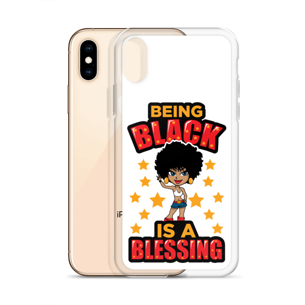 Being Black Is A Blessing iPhone Case