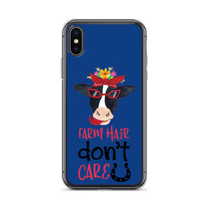 Farm Hair Don't Care iPhone Case