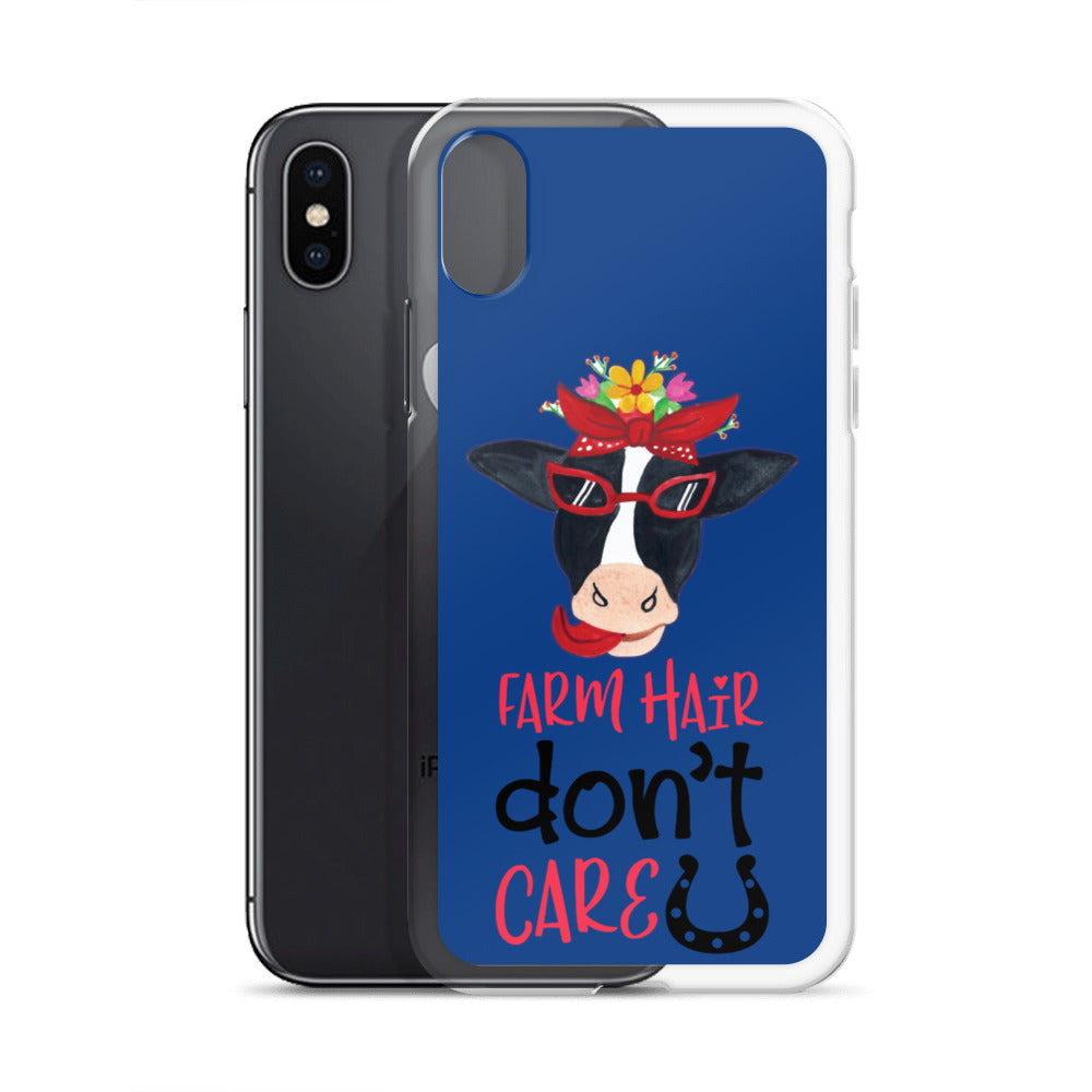 Farm Hair Don't Care iPhone Case