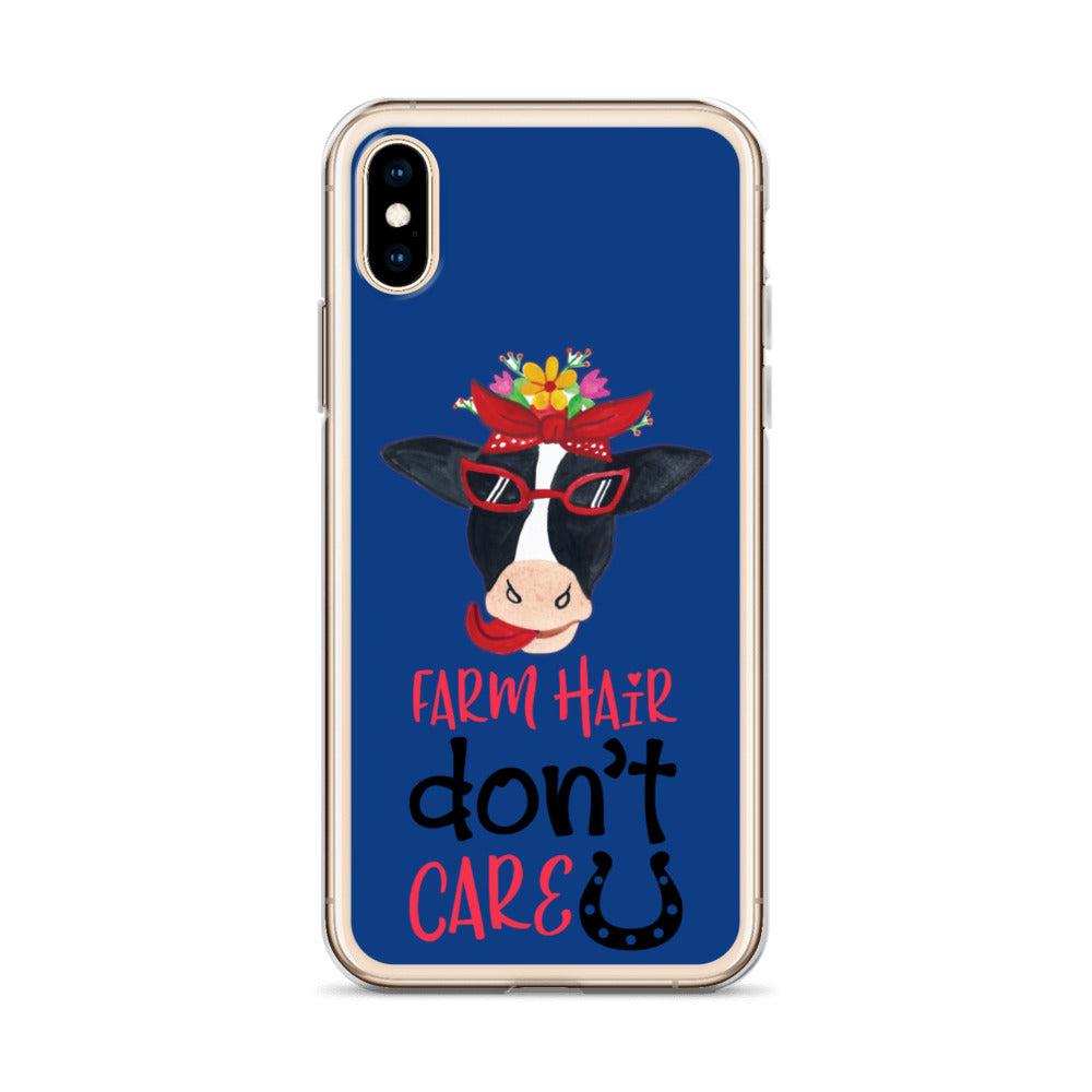 Farm Hair Don't Care iPhone Case