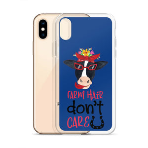 Farm Hair Don't Care iPhone Case