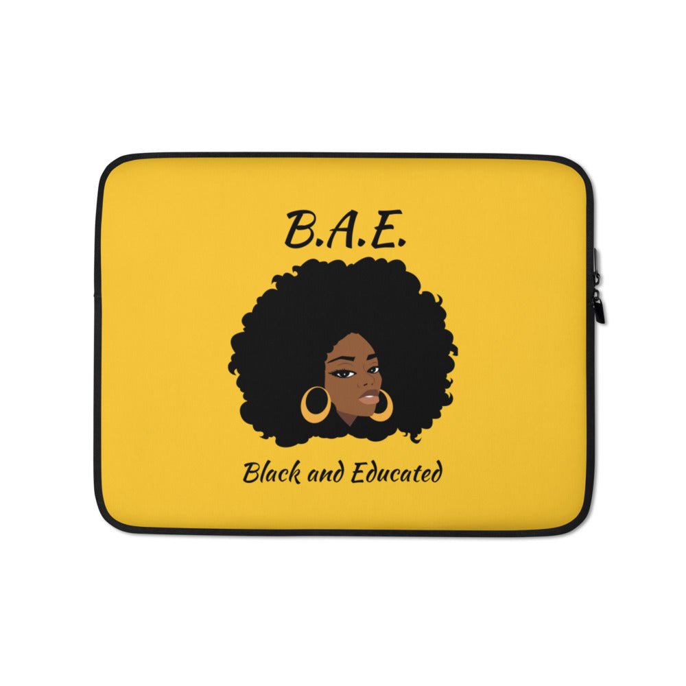 B.A.E. Black And Educated Laptop Sleeve