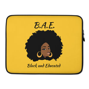 B.A.E. Black And Educated Laptop Sleeve