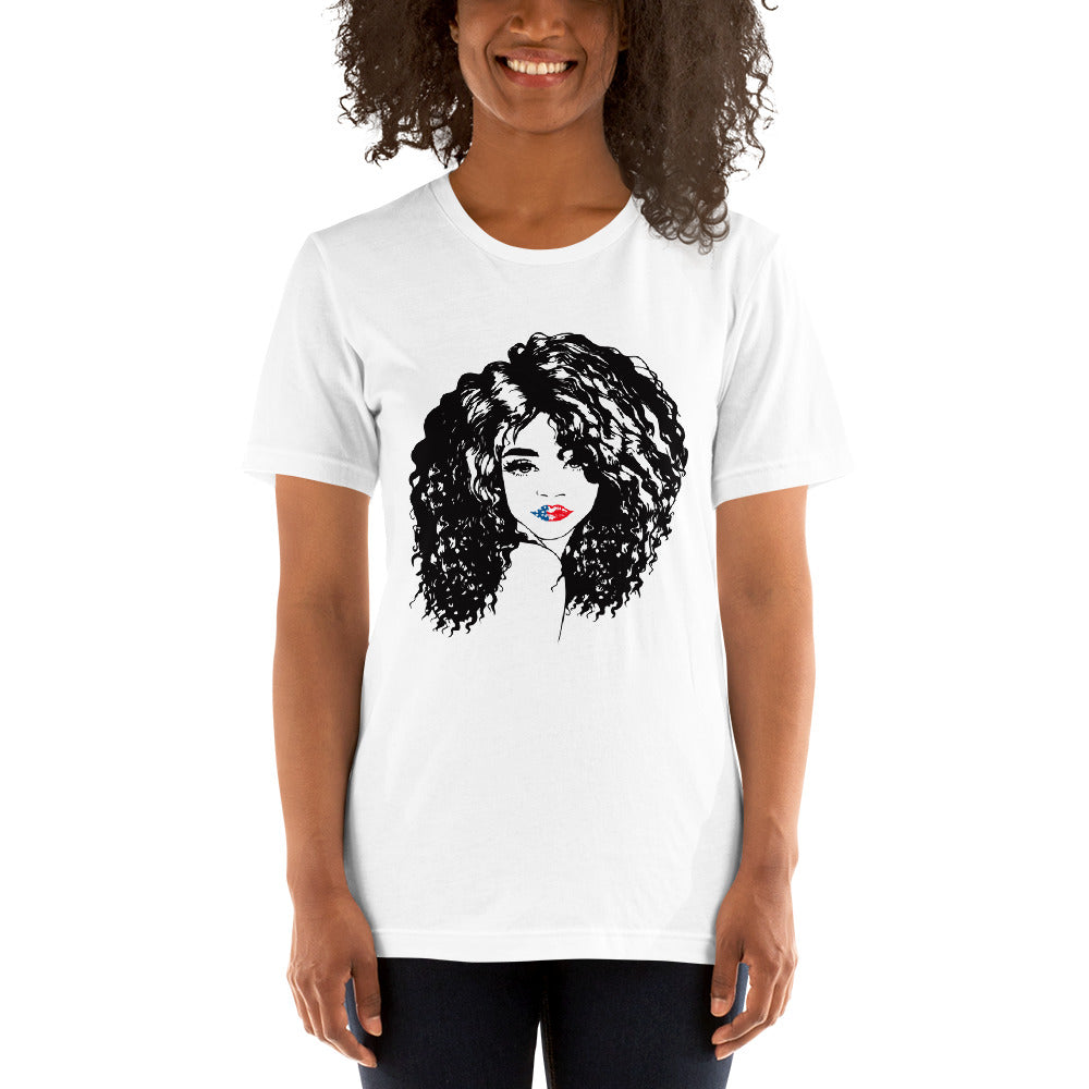 All American Girl (African American)  Ladies T-shirt